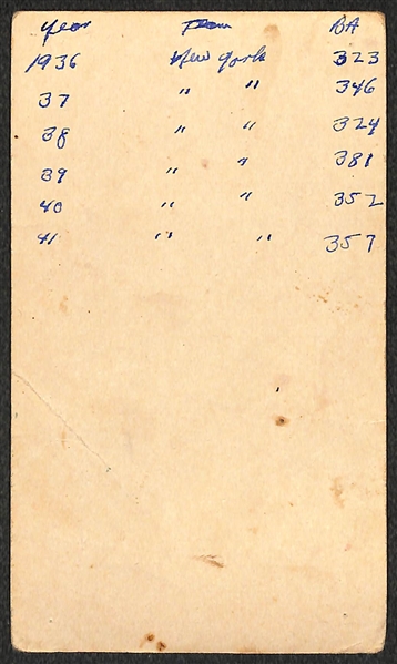  1937 Goudey Wide Pen Premium R314 Joe DiMaggio