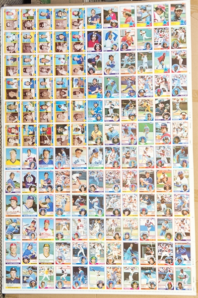 Lot of 4 - 1983 Topps Baseball Uncut Sheets w. Tony Gwynn Rookie Card