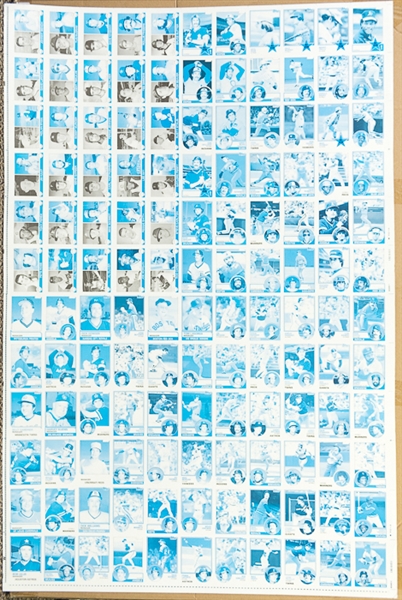 Lot of 4 - 1983 Topps Baseball Uncut Sheets w. Tony Gwynn Rookie Card