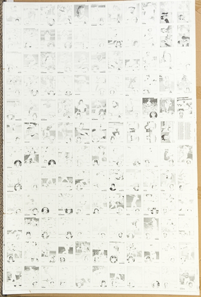 Lot of 9 - 1983 Topps Baseball Uncut Sheets w. Boggs Rookie Card