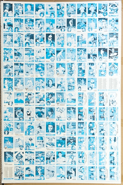 Lot of 9 - 1983 Topps Baseball Uncut Sheets w. Boggs Rookie Card