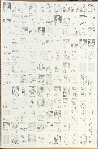 Lot of 9 - 1983 Topps Baseball Uncut Sheets w. Boggs Rookie Card