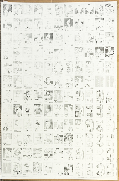 Lot of 9 - 1983 Topps Baseball Uncut Sheets w. Boggs Rookie Card