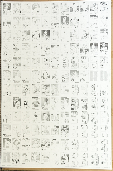Lot of 9 - 1983 Topps Baseball Uncut Sheets w. Boggs Rookie Card