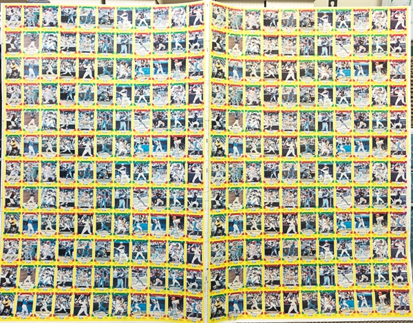 Lot of 5 - 1982 Topps Drake Uncut Sheet Sets - Including 3 Master Uncut Sheets (56 x 43 Double Sheets)