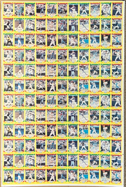 Lot of 5 - 1982 Topps Drake Uncut Sheet Sets - Including 3 Master Uncut Sheets (56 x 43 Double Sheets)