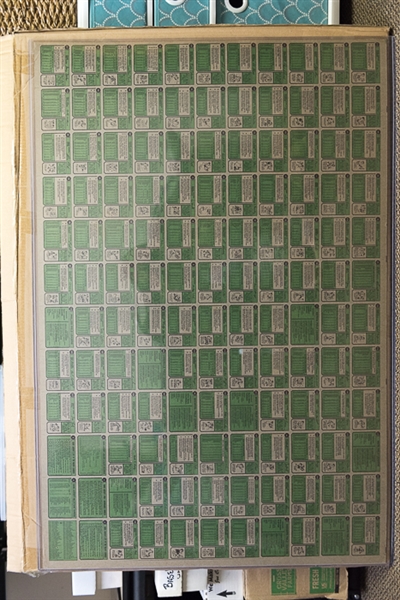 1974 Topps Baseball Uncut Sheet w. Nolan Ryan 