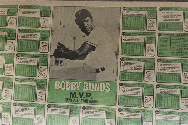 1974 Topps Baseball Uncut Sheet w. Pete Rose & Mike Schmidt