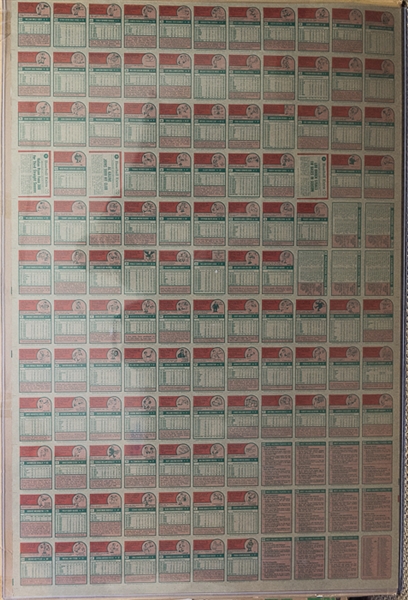 1975 Topps Baseball Uncut Sheet w. Dave Winfield & Mike Schmidt