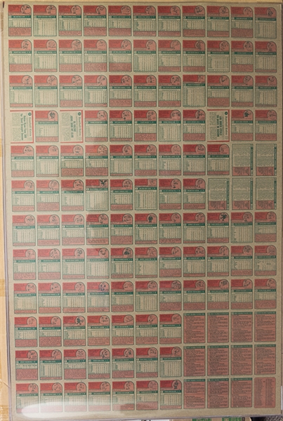 1975 Topps Baseball Uncut Sheet w. Dave Winfield & Mike Schmidt