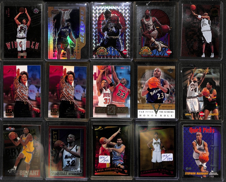 Lot of 400+ Star, Rookie, & Insert Basketball Cards w. Michael Jordan
