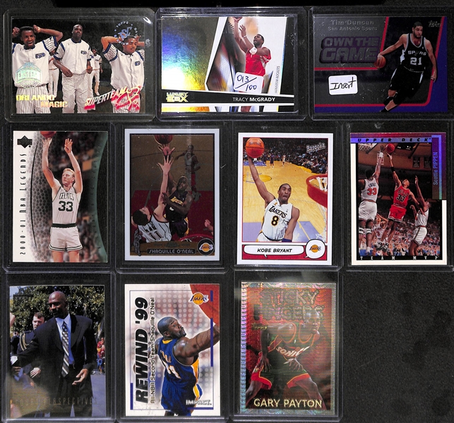 Lot of 400+ Star, Rookie, & Insert Basketball Cards w. Michael Jordan