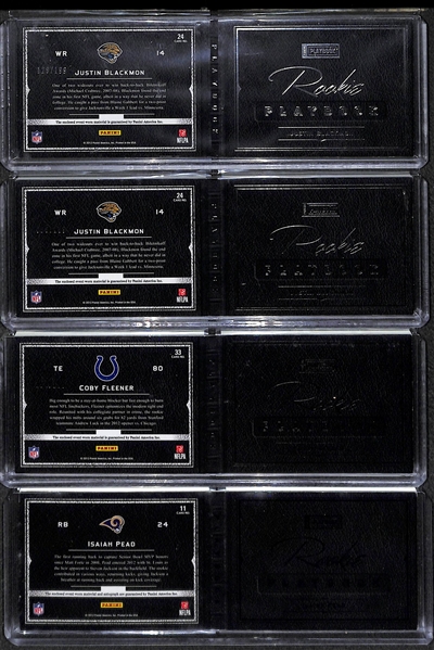 Lot of 26 Football & Basketball Booklet Autograph & Jersey Cards w. Michael Jordan Schedule (1985) & Floor Relics
