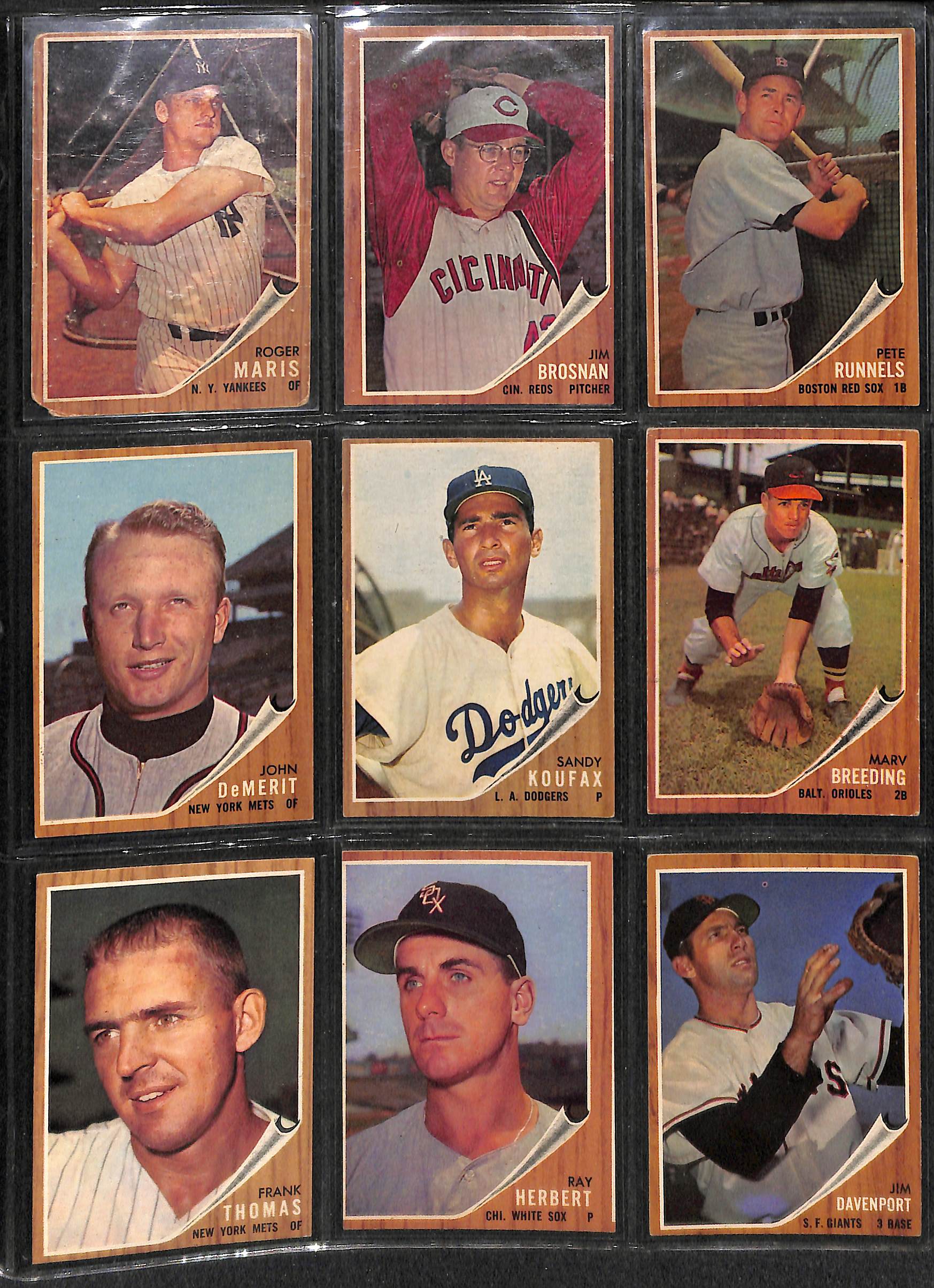 Lot Detail 1962 Topps Baseball Near Complete Set Includes 592 of