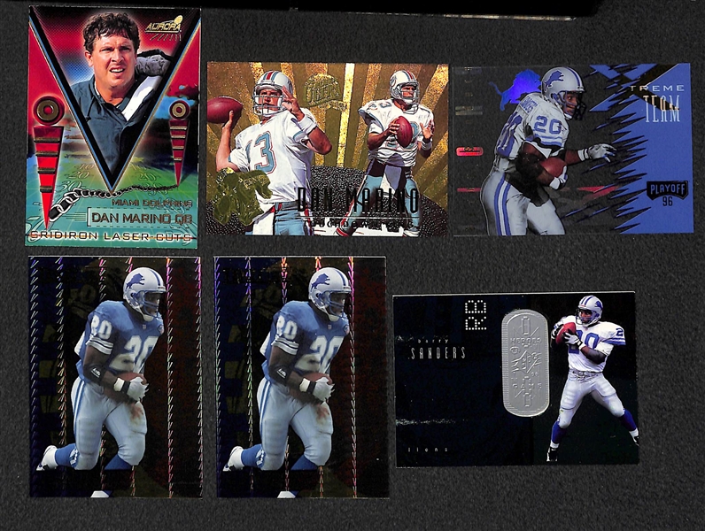 Lot of 400+ Star and Insert Football Cards w. Favre & Brady