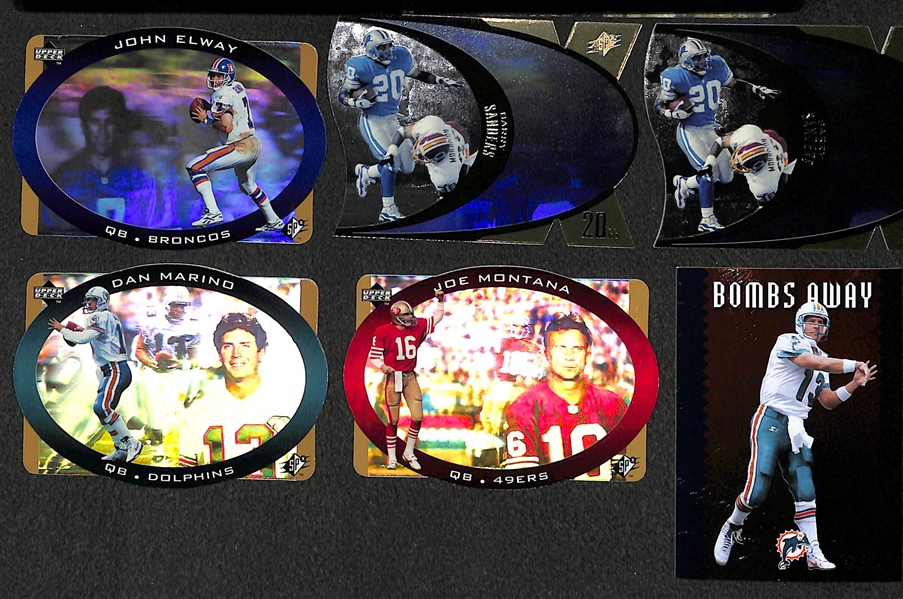 Lot of 400+ Star and Insert Football Cards w. Favre & Brady
