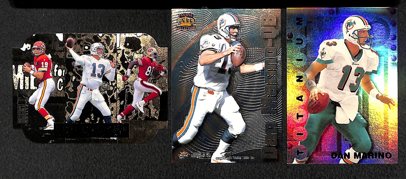 Lot of 400+ Star and Insert Football Cards w. Favre & Brady