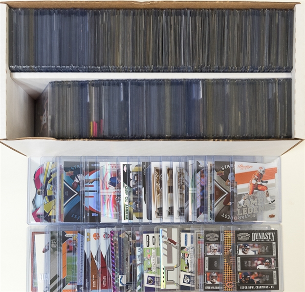 Lot of 400+ Football Cards - Mostly Stars, Rookies, & Short Prints - w. Beckham & Brady
