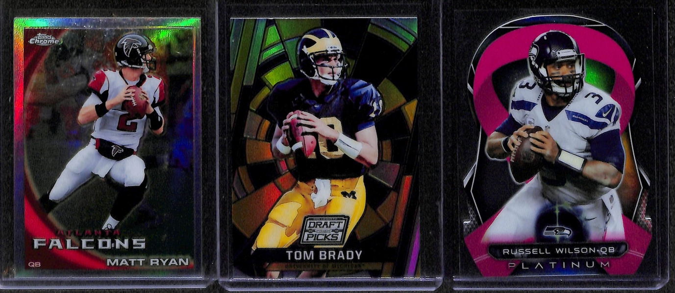Lot of 400+ Football Cards - Mostly Stars, Rookies, & Short Prints - w. Beckham & Brady
