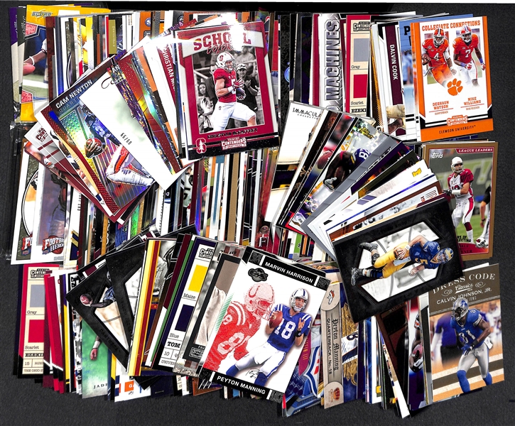 Lot of Approx. 400 Football Star, Insert, & Rookie Cards w. Brady & Marino