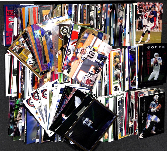 Lot of 400+ Star/Insert Football Cards - Stars & Hall of Famers