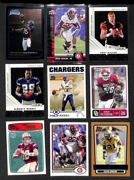 Lot of 300+ Football Rookie Cards - Most from the Past 15 Years - w. Russell