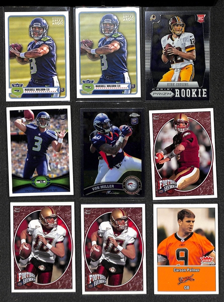 Lot of 300+ Football Rookie Cards - Most from the Past 15 Years - w. Russell