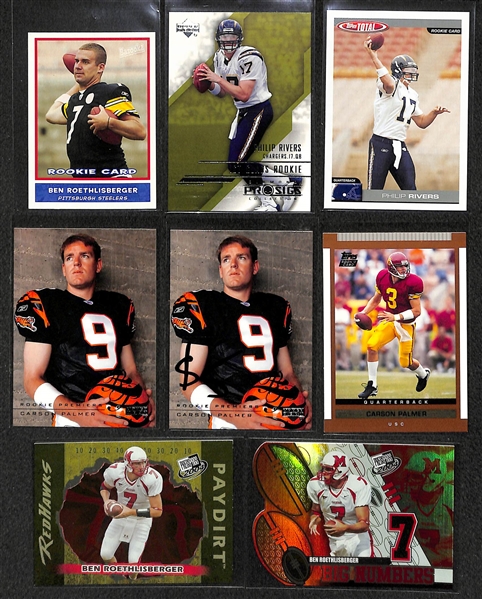 Lot of 400+ Football Rookie Cards - Primarily from 2003-2005 - w. Eli Manning