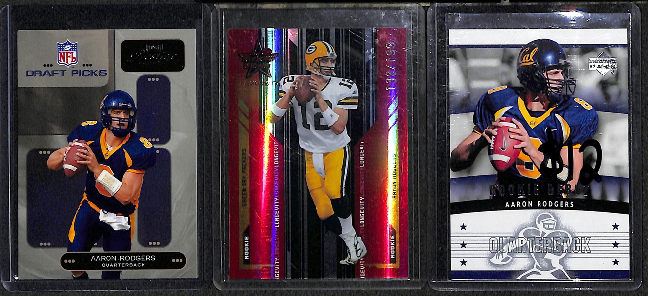 Lot of 11 Rookie Quarterback Cards w. Aaron Rodgers