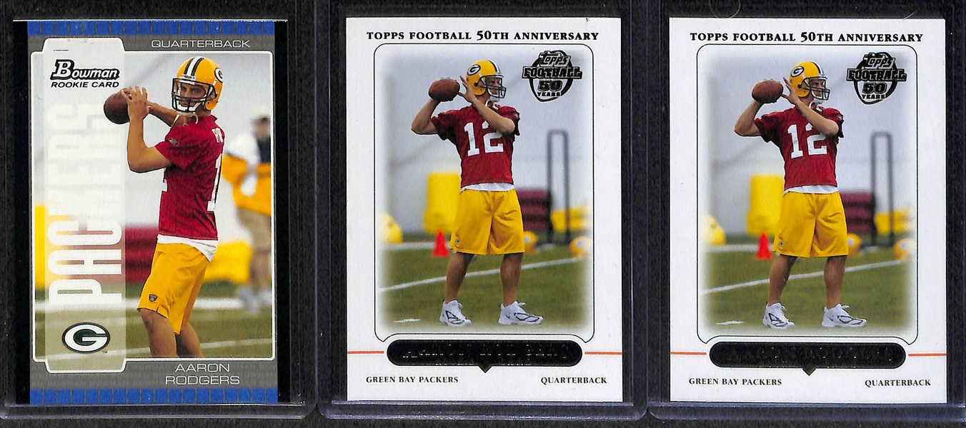 Lot of 11 Rookie Quarterback Cards w. Aaron Rodgers