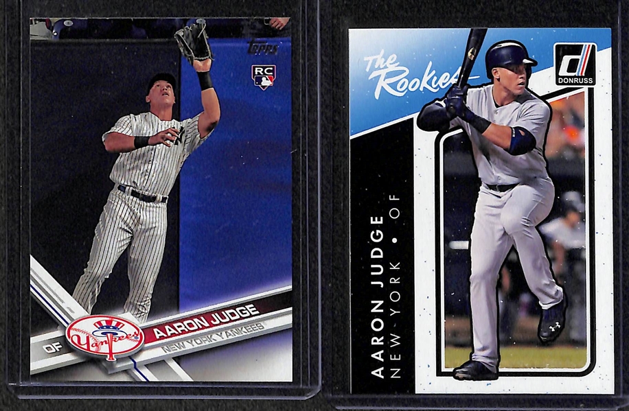 11 Card Mike Trout & Aaron Judge Rookie Lot