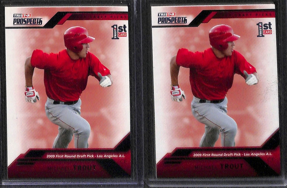 11 Card Mike Trout & Aaron Judge Rookie Lot