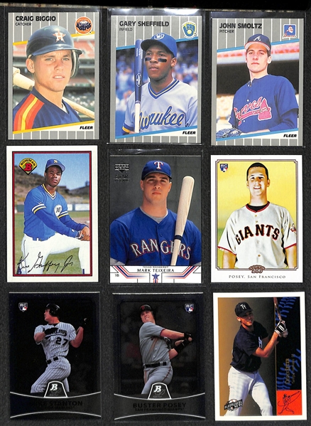 Lot of 300+ Baseball Cards - Mostly Stars & Rookies - w. Jeter