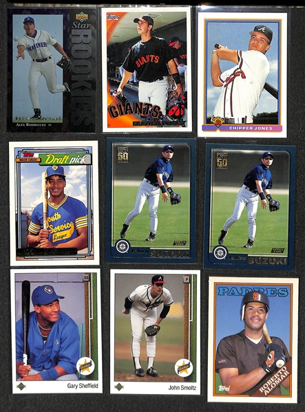 Lot of 300+ Baseball Cards - Mostly Stars & Rookies - w. Jeter