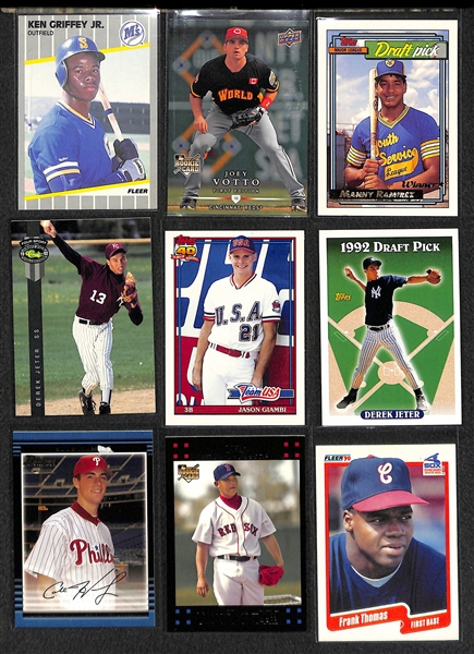 Lot of 300+ Baseball Cards - Mostly Stars & Rookies - w. Jeter