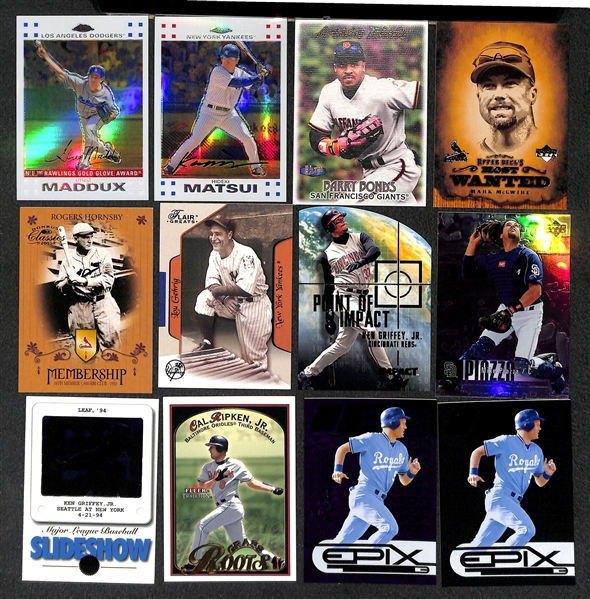 Lot of 375+ Star & Insert Baseball Cards w. Mantle