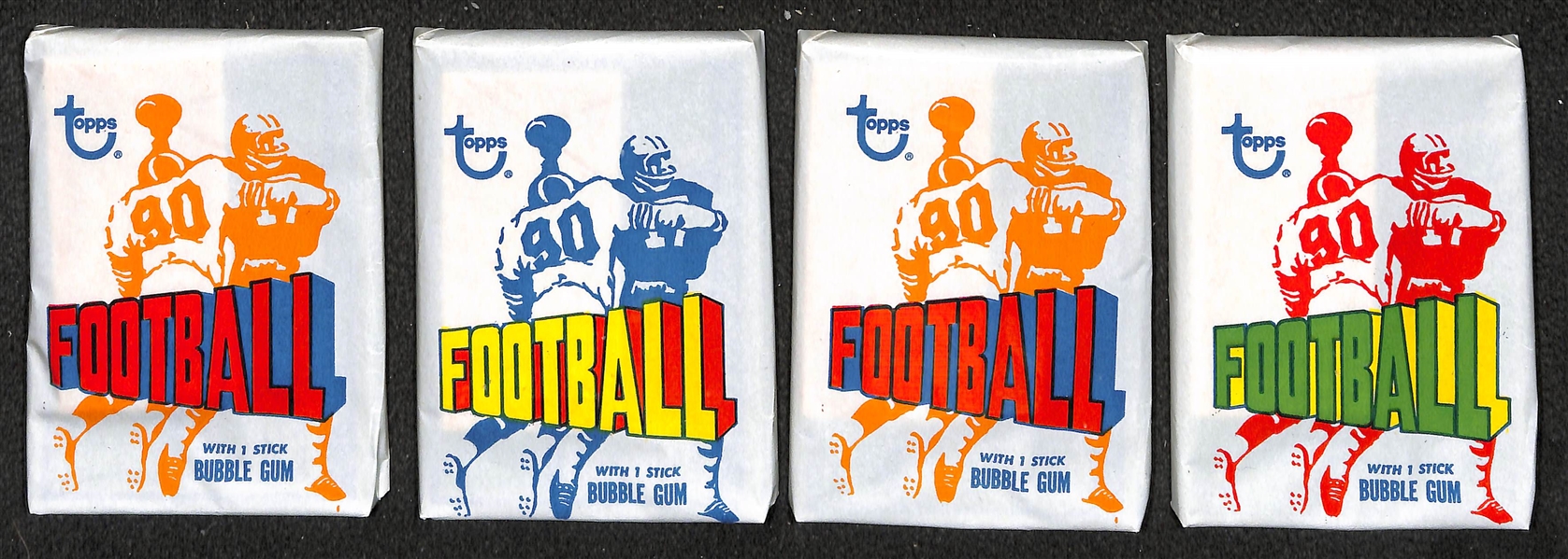 1972 Topps Football Series 2 Partially Sealed Wax Box - 11 Sealed Packs in Original Box