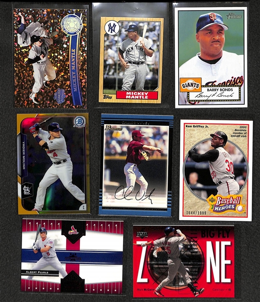Lot of 400+ Baseball Cards - Primarily Star Insert & Numbered Cards - w. Jeter