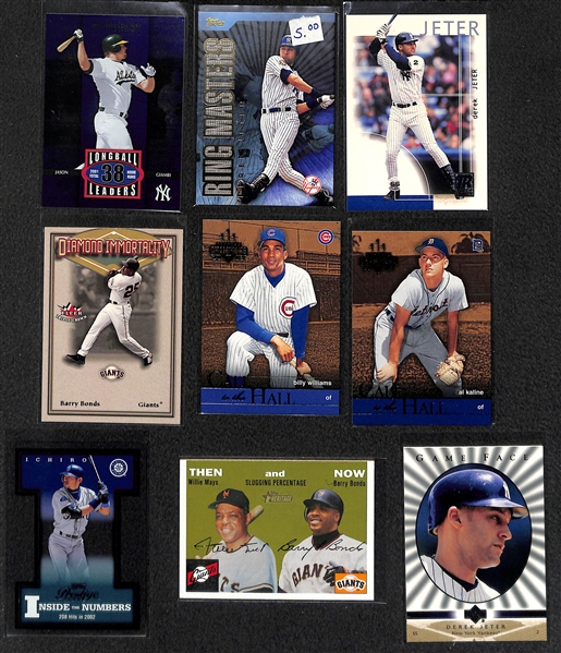 Lot of 400+ Baseball Cards - Primarily Star Insert & Numbered Cards - w. Jeter