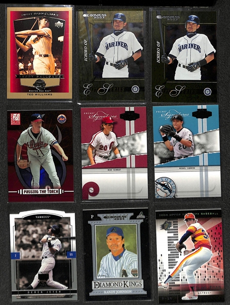 Lot of 400+ Baseball Cards - Primarily Star Insert & Numbered Cards - w. Jeter