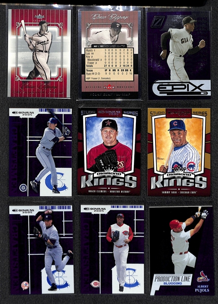 Lot of 350+ Baseball Cards - Primarily Star Insert Cards from 2005-2007 - w. Nolan Ryan