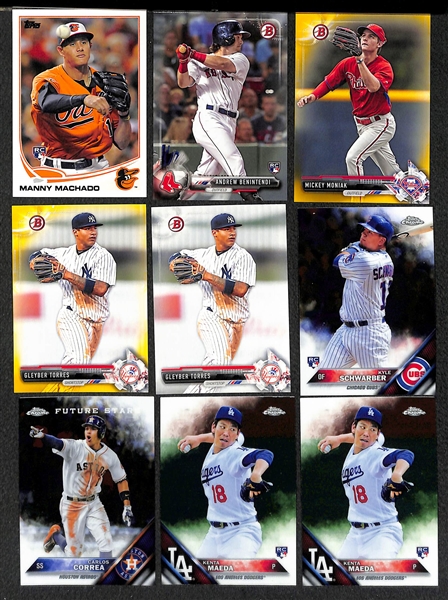 Lot of 170+ Baseball Rookie & Star Cards w. Corey Seager Rookie Card