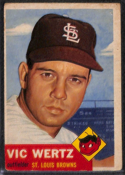 Lot of 53 - 1953 Topps Baseball Cards w. Johnny Mize