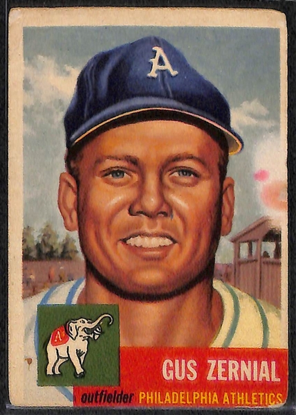 Lot of 53 - 1953 Topps Baseball Cards w. Johnny Mize