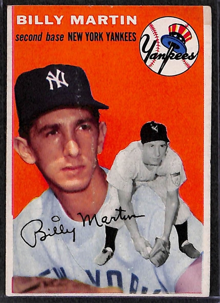 Lot of 60 - 1954 Topps Baseball Cards w. Yogi Berra