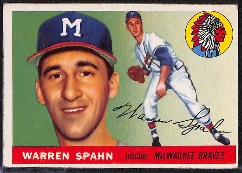 Lot of 80 - 1955 Topps Baseball Cards w. Al Kaline