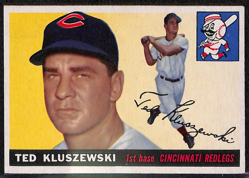 Lot of 80 - 1955 Topps Baseball Cards w. Al Kaline