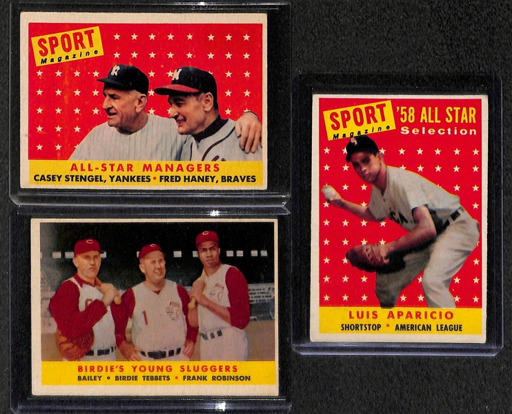 Lot of 150+ 1958 Topps Baseball Cards w. Bill Mazeroski
