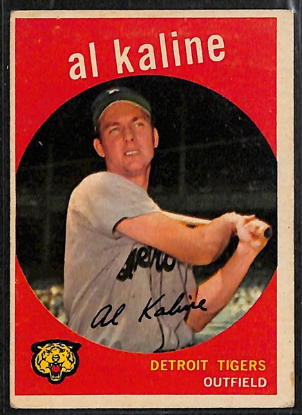 Lot of 350+ 1959 Topps Baseball Cards w. Al Kaline