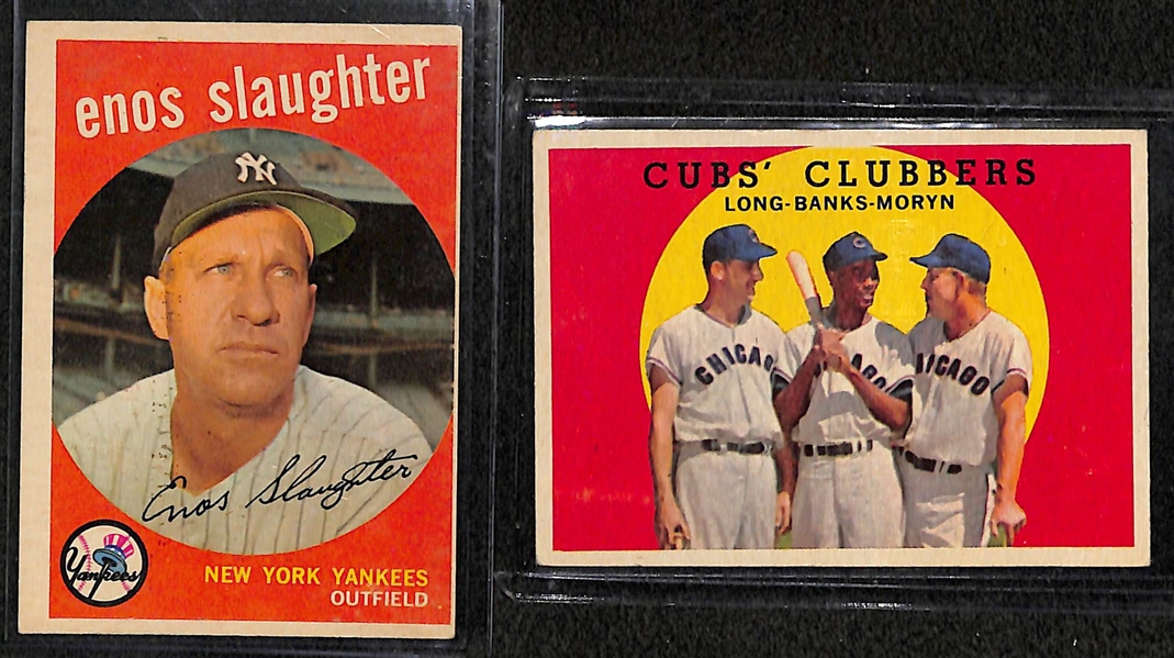 Lot of 350+ 1959 Topps Baseball Cards w. Al Kaline